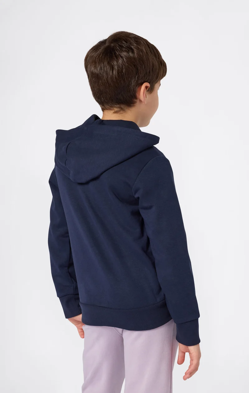 Boys' Full Zip Hoodie with Maxi Logo