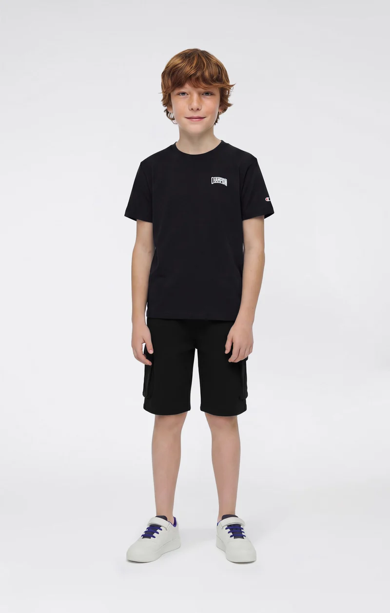 Boys’ Cargo Shorts with Puff Print