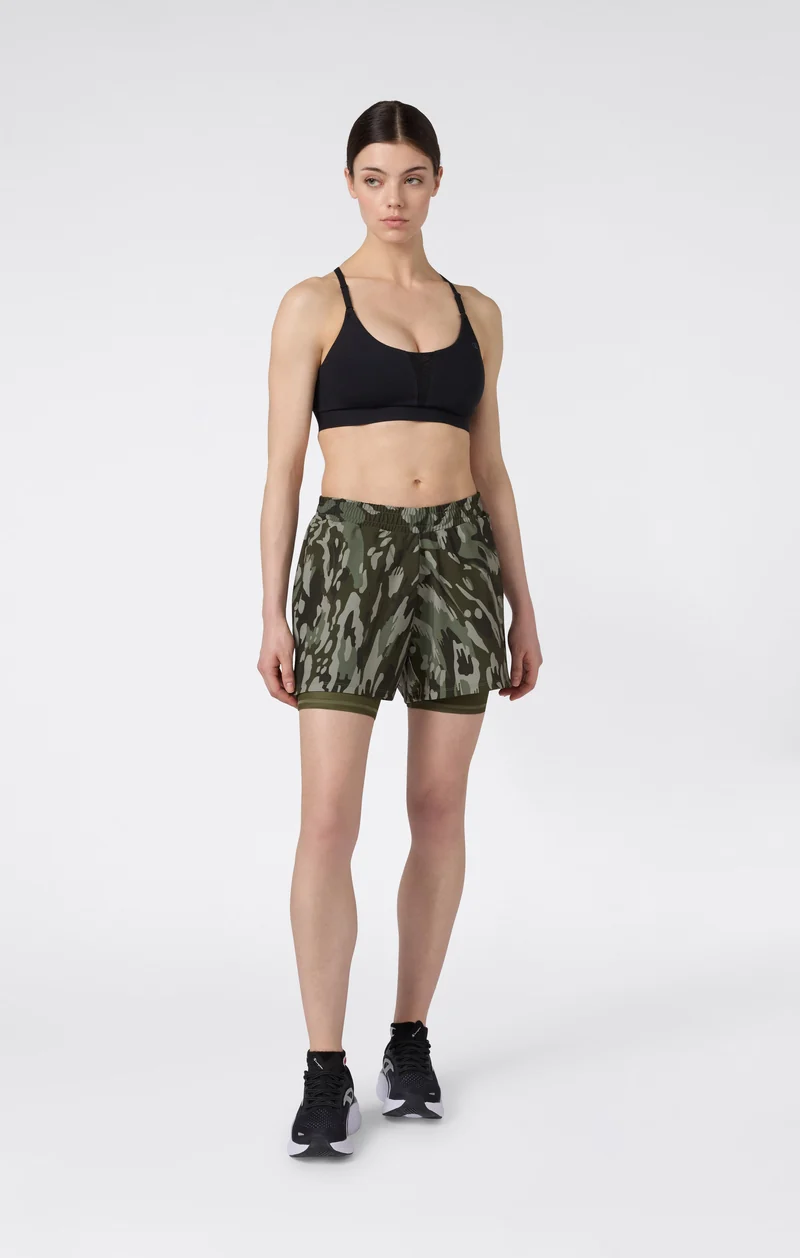 Women's 3" 2-in-1 Compression Shorts Combat