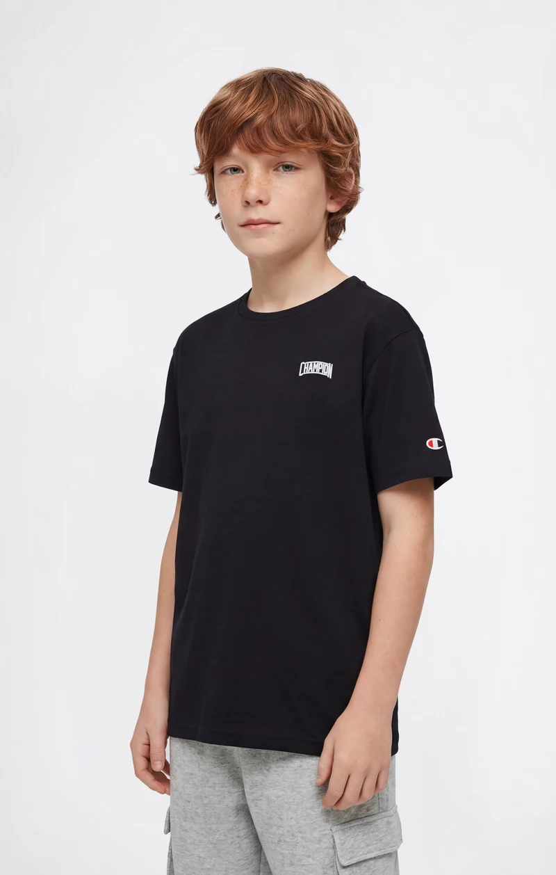 Boys’ Crewneck T-shirt with Puff Print