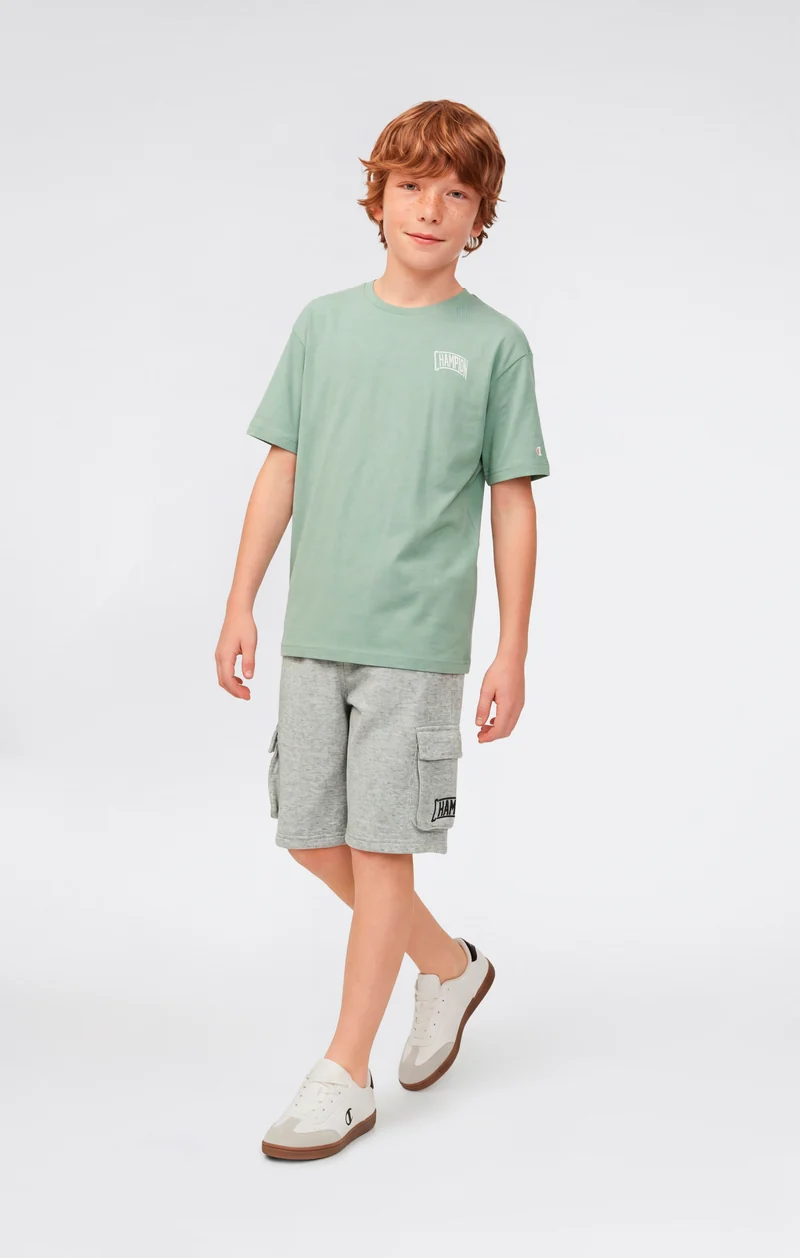 Boys’ Crewneck T-shirt with Puff Print