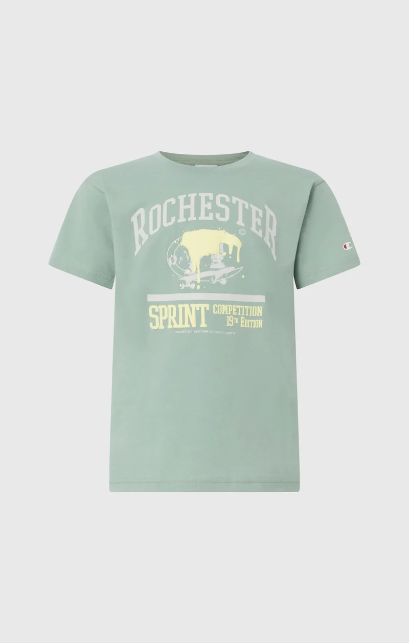 Boys’ Crewneck T-shirt with Puff Print