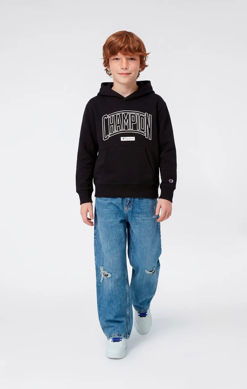 Boys’ Hooded Sweatshirt with Puff Print