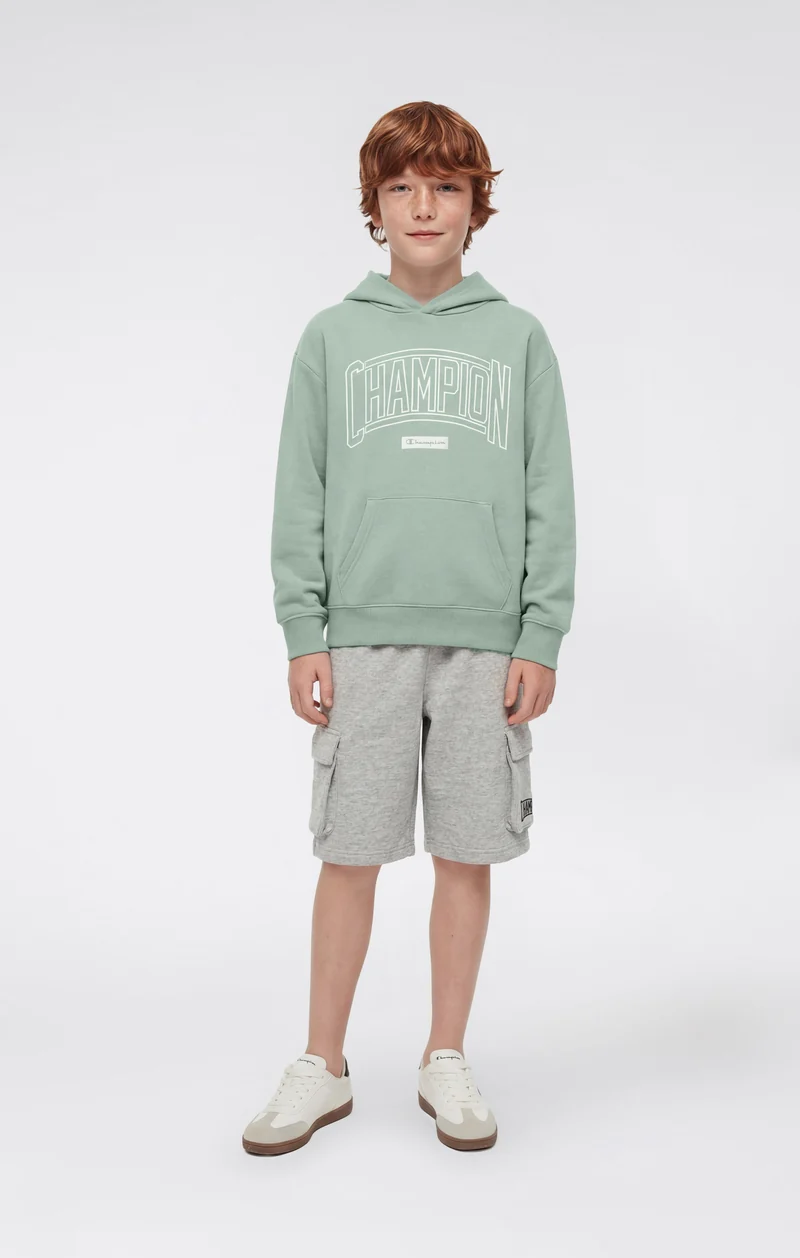 Boys’ Hooded Sweatshirt with Puff Print
