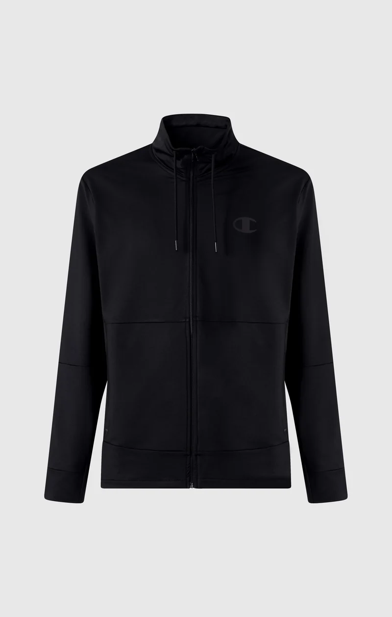 Men's Slim Fit Full-Zip Stretch Poly Hoodie