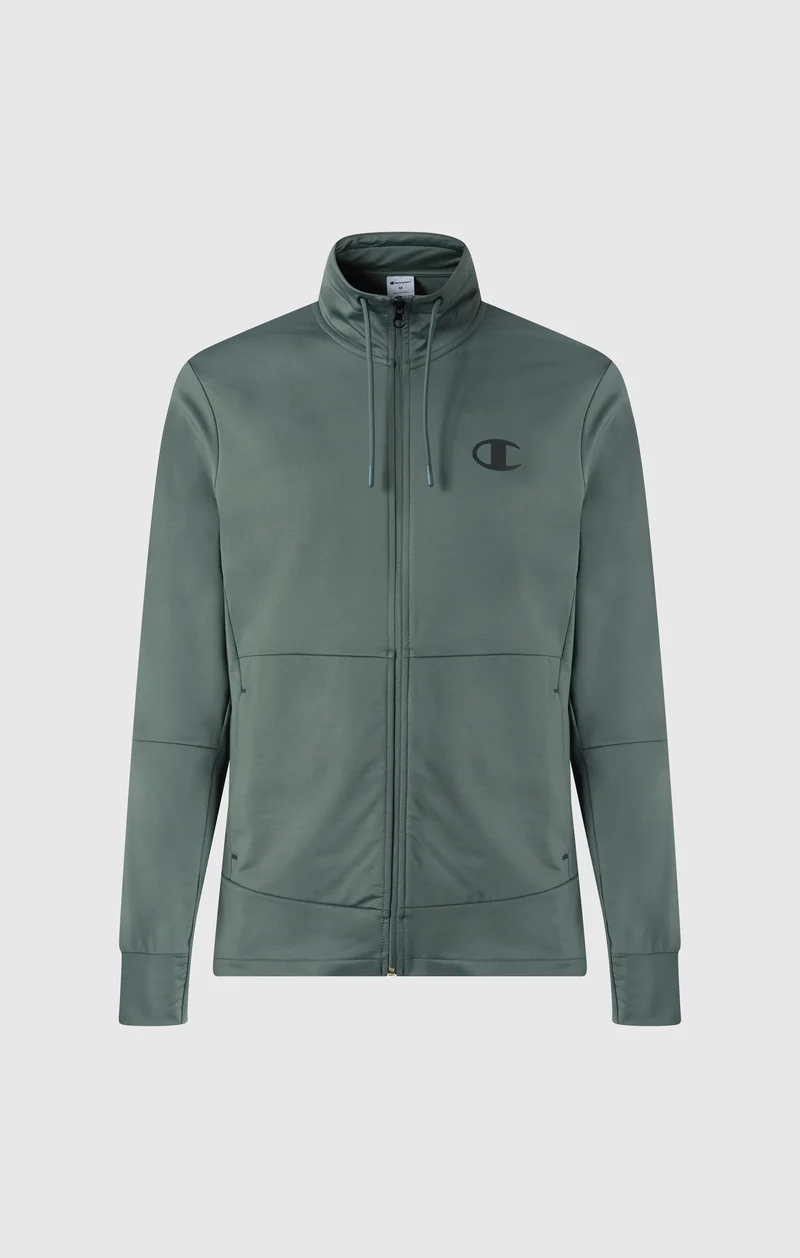 Men's Slim Fit Full-Zip Stretch Poly Hoodie