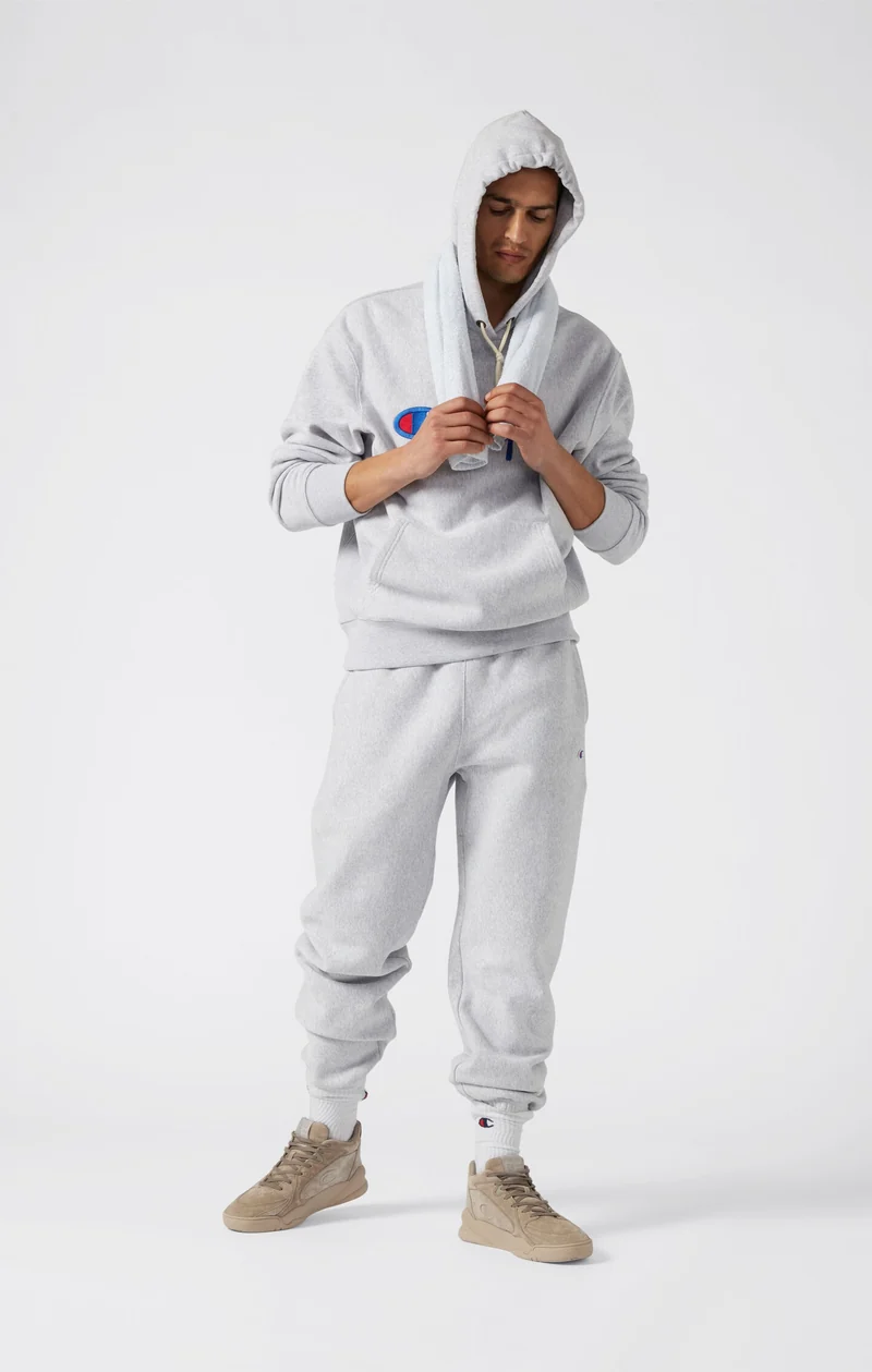 Men’s Heavyweight Fleece Jogger Pants Reverse Weave Loose Fit