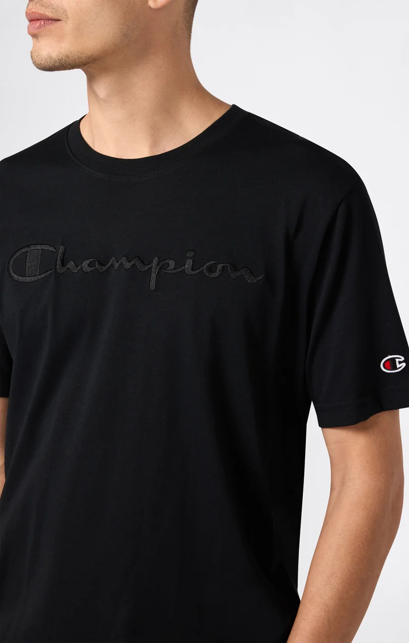 Men’s T-Shirt with Big Embroidery Logo Icons