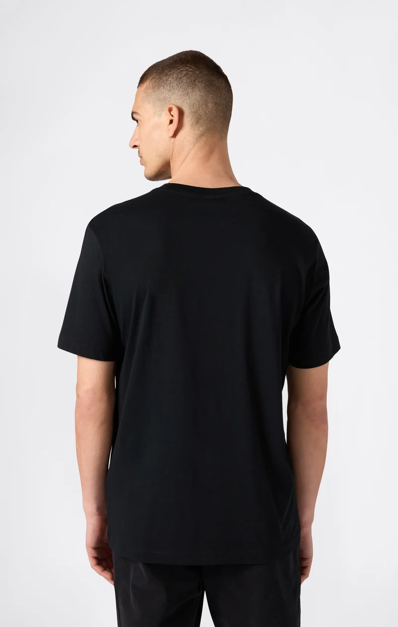 Men’s T-Shirt with Big Embroidery Logo Icons