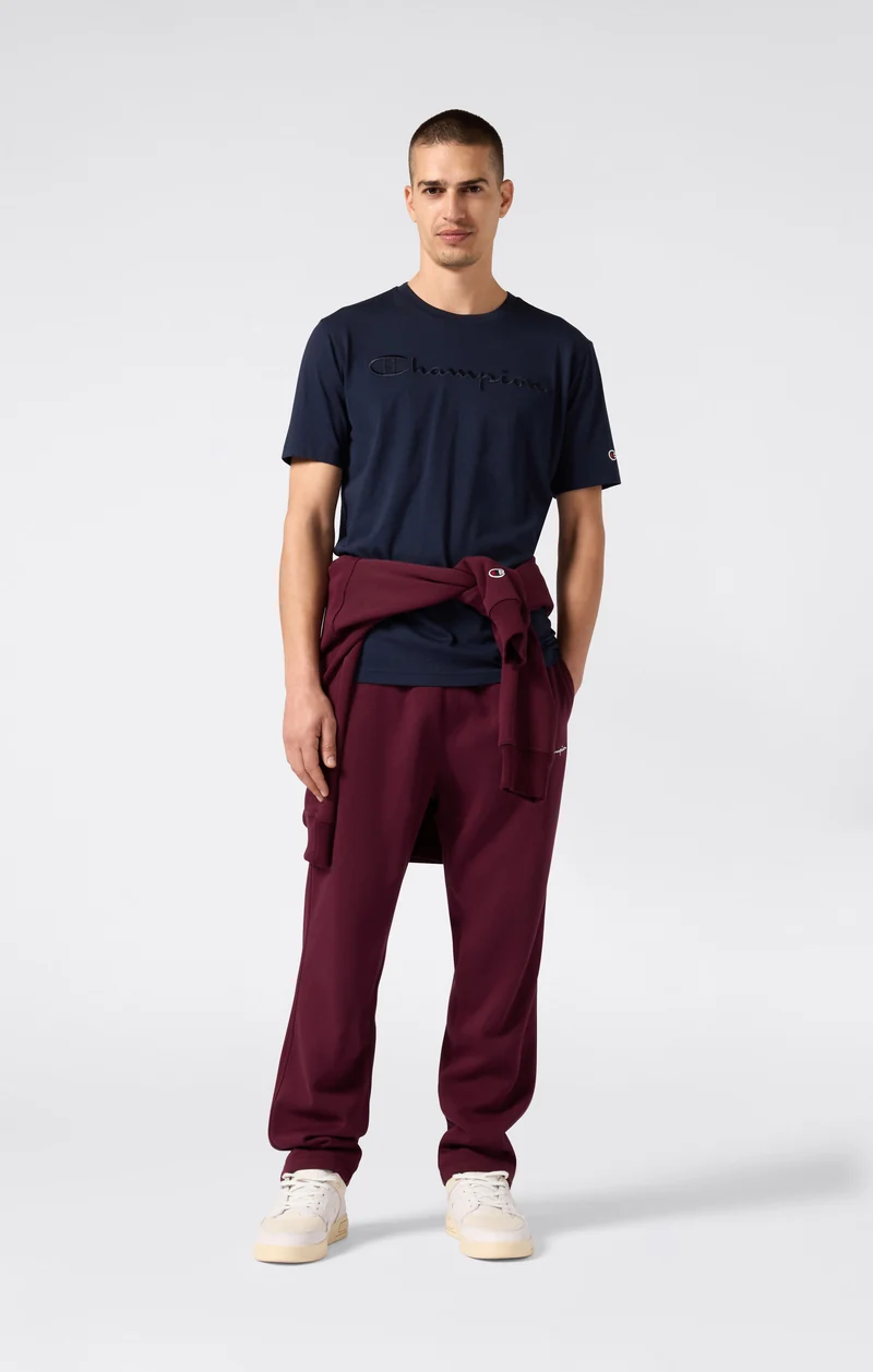 Men’s T-Shirt with Big Embroidery Logo Icons