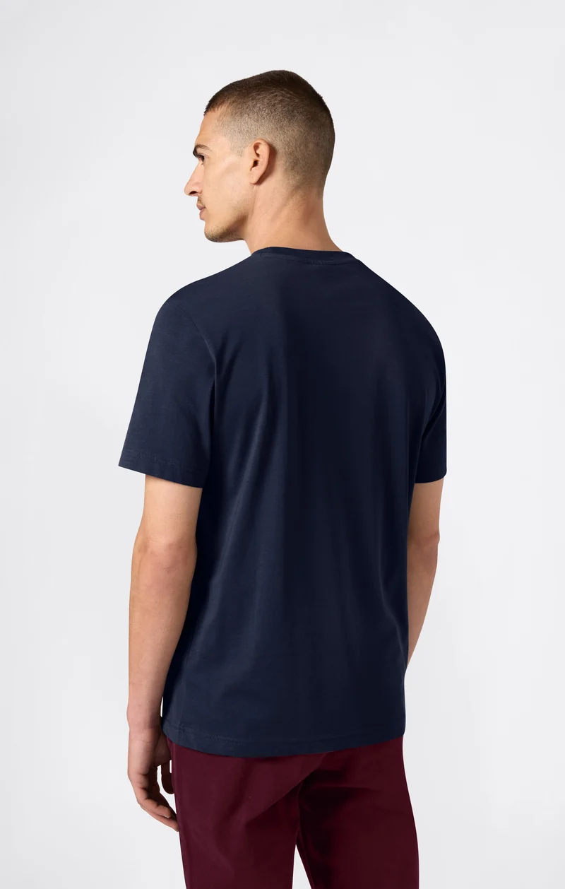 Men’s T-Shirt with Big Embroidery Logo Icons