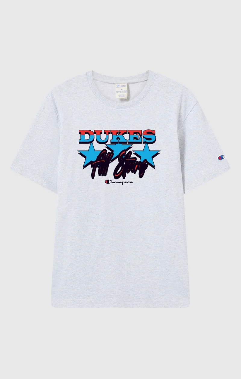 Oversized Men's T-Shirt in Heavy Cotton Dukes Cupboard x Champion