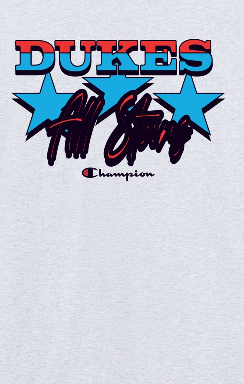 Oversized Men's T-Shirt in Heavy Cotton Dukes Cupboard x Champion