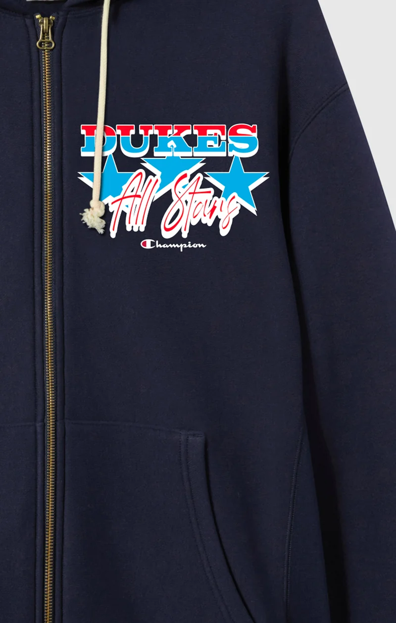 Reverse Weave Men's Fleece Zip Up Hoodie Dukes Cupboard x Champion