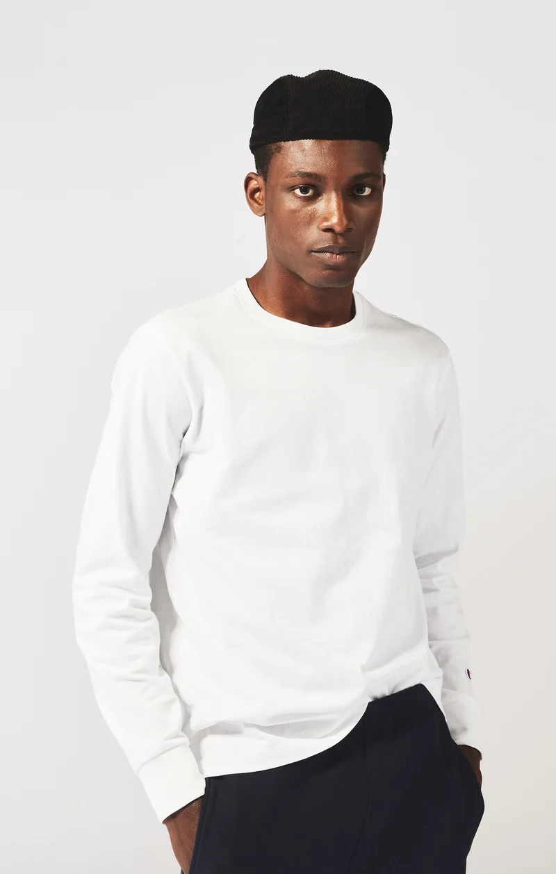 Oversized Men's Long Sleeve T-Shirt in Soft Heavy Cotton