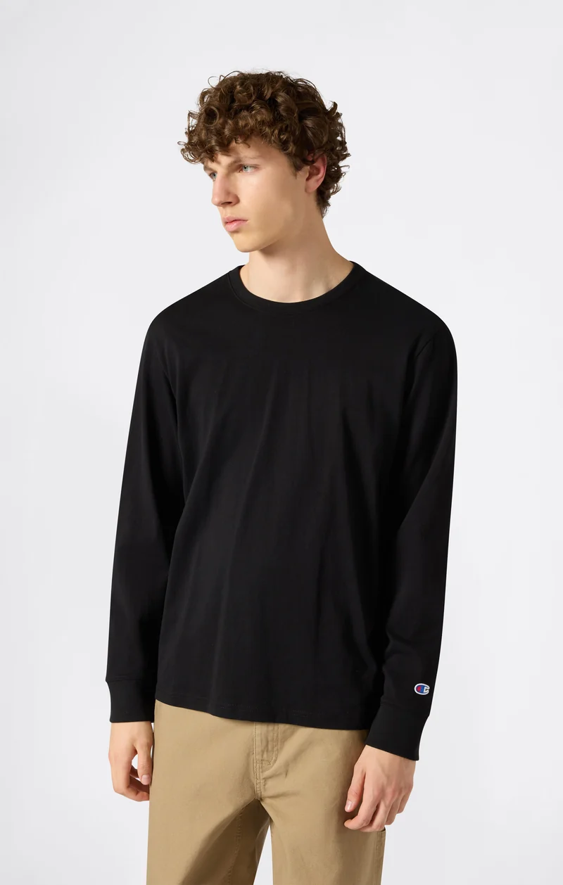Oversized Men's Long Sleeve T-Shirt in Soft Heavy Cotton