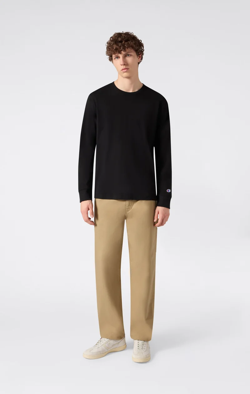 Oversized Men's Long Sleeve T-Shirt in Soft Heavy Cotton