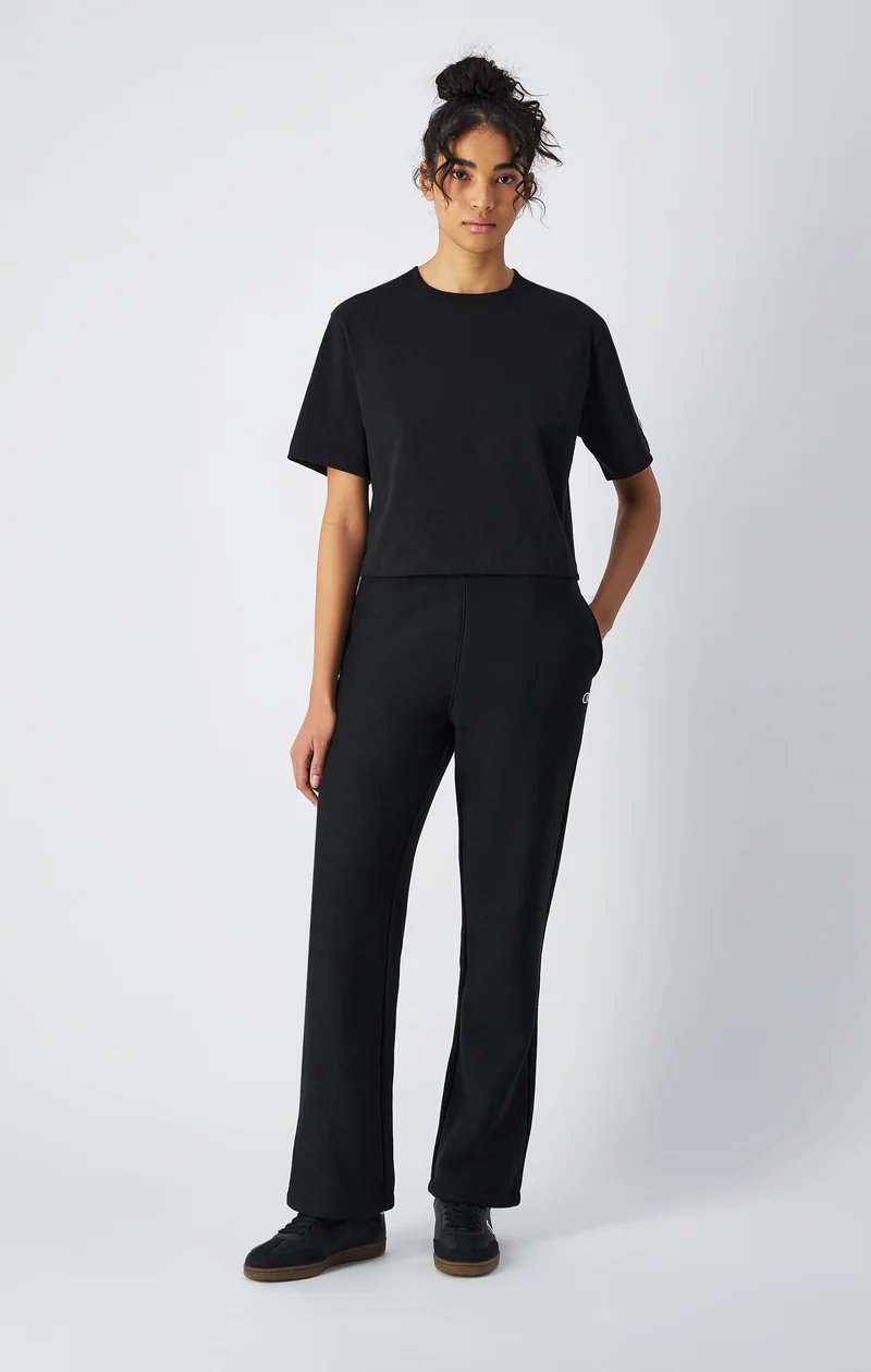 Cropped Women's T-Shirt in Heavy Cotton Jersey