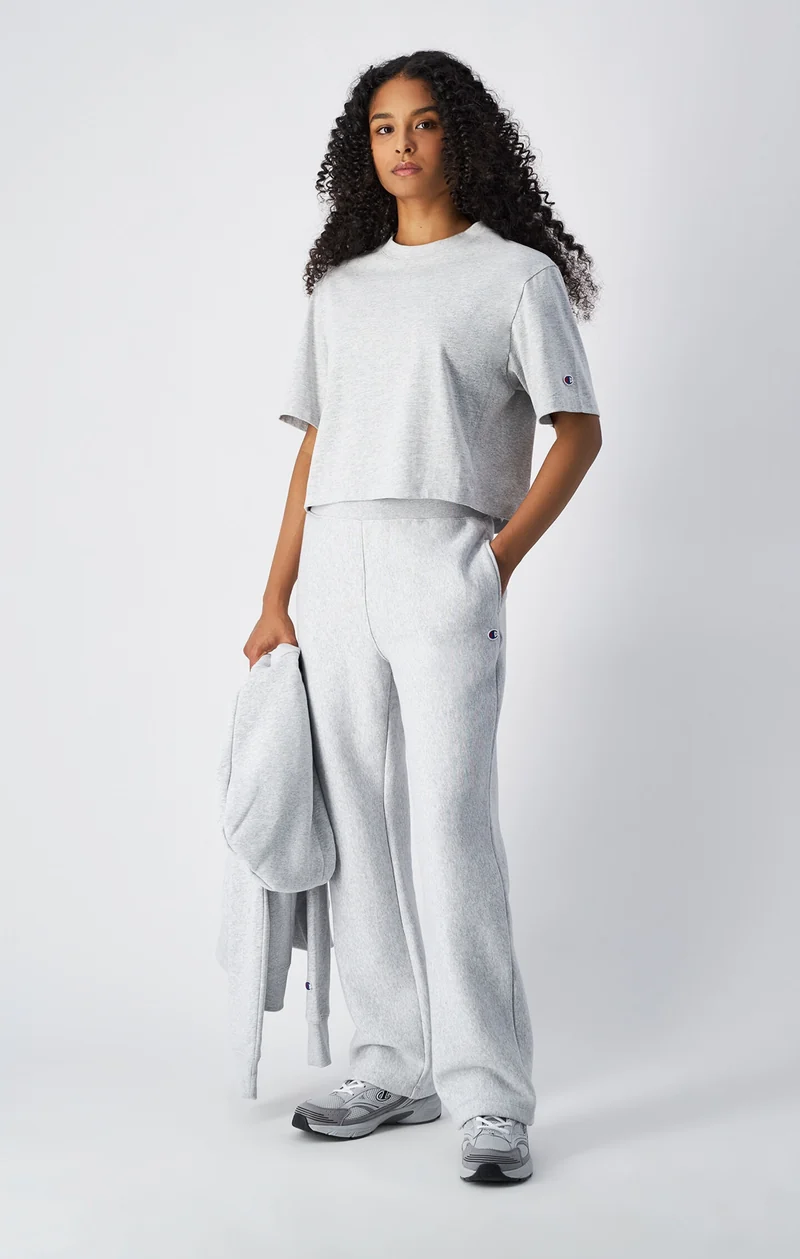 Cropped Women's T-Shirt in Heavy Cotton Jersey
