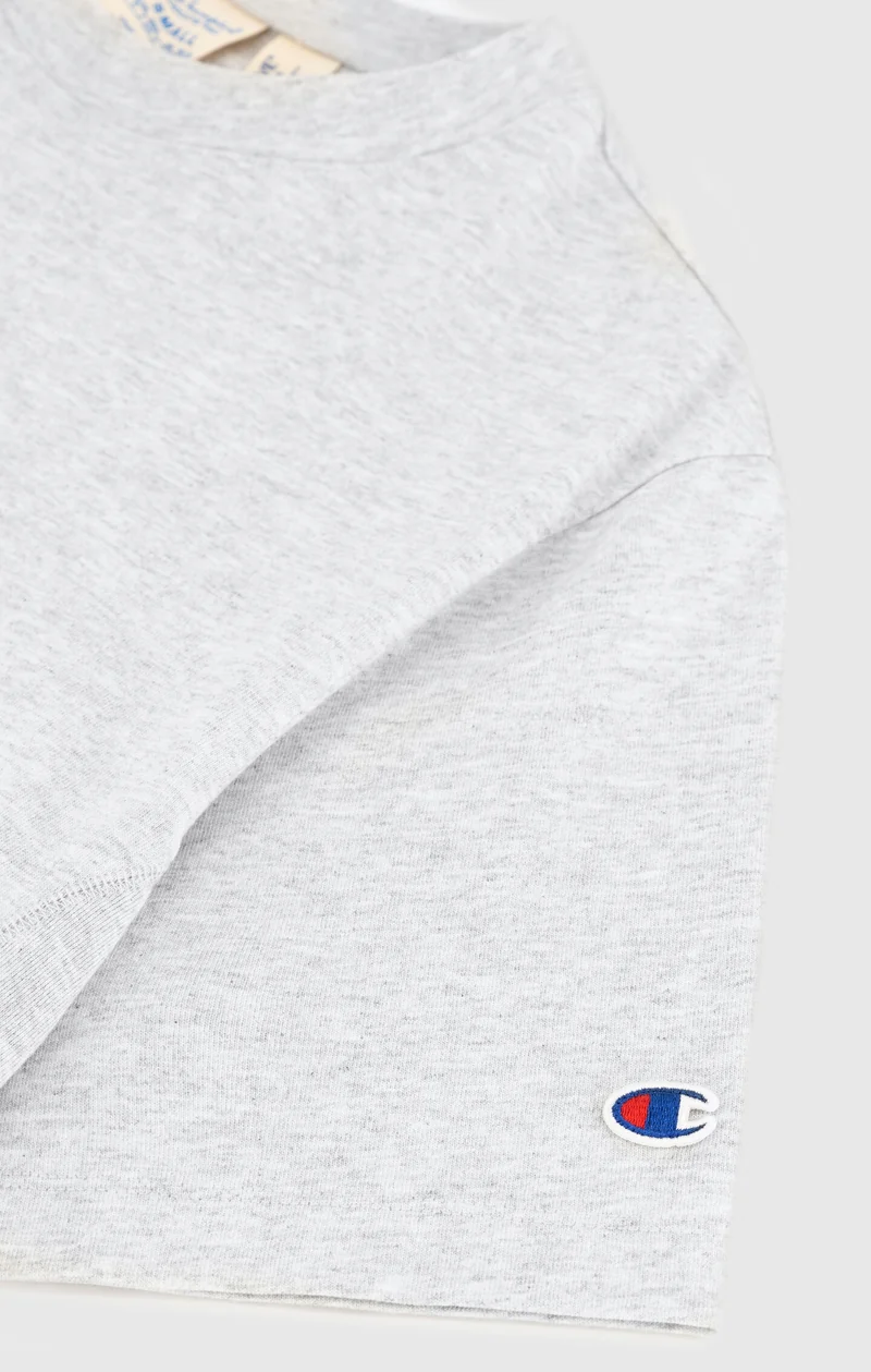 Cropped Women's T-Shirt in Heavy Cotton Jersey