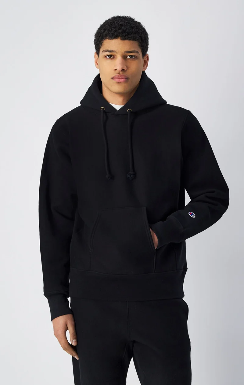 Reverse Weave Hooded Sweatshirt Made In USA