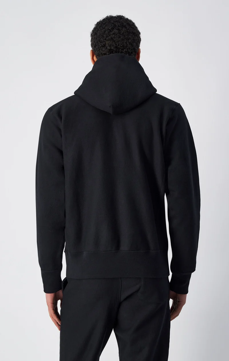 Reverse Weave Hooded Sweatshirt Made In USA