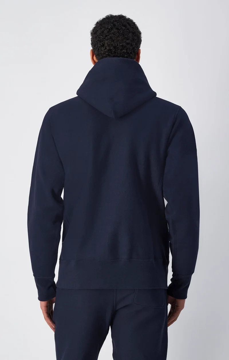 Reverse Weave Hooded Sweatshirt Made In USA