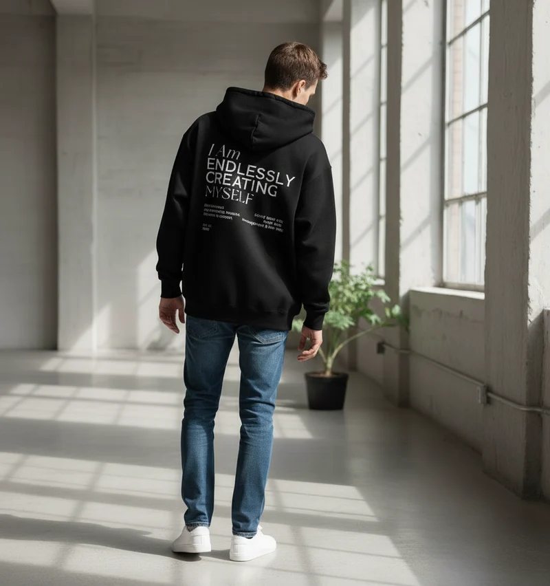 Creating Oversize Hoodie Black
