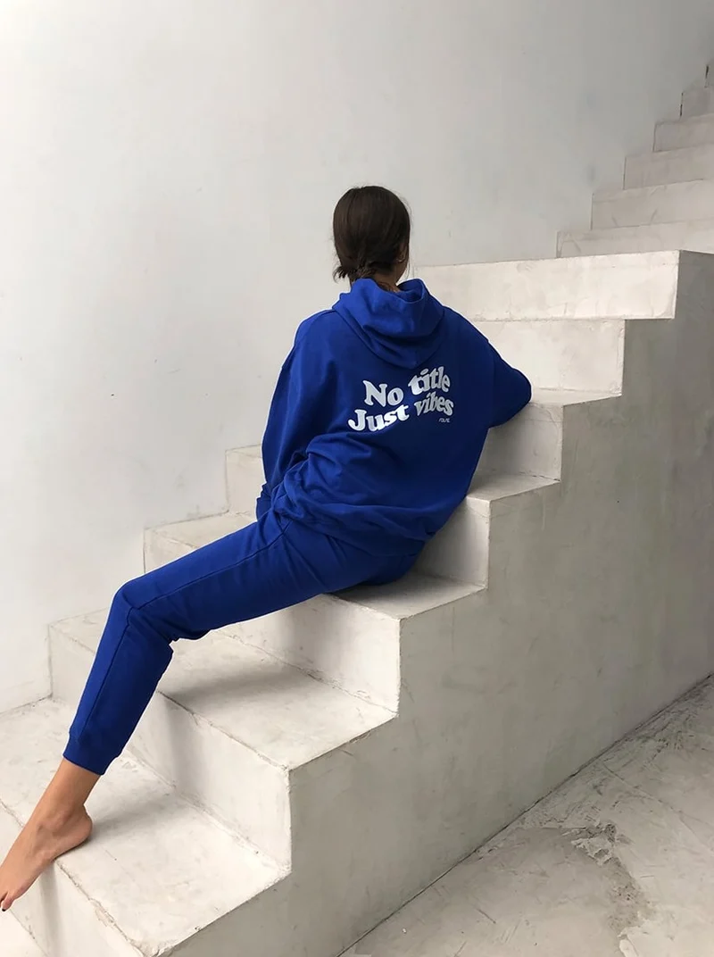 Vibes Hoodie Blue