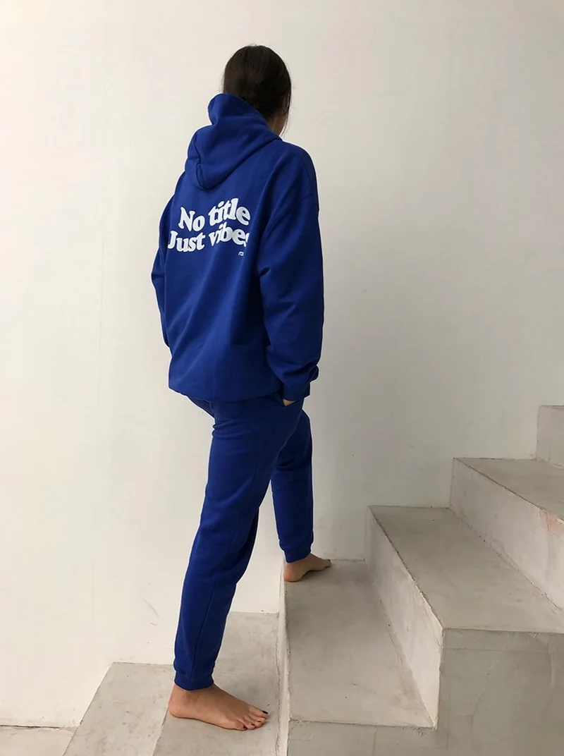 Vibes Hoodie Blue