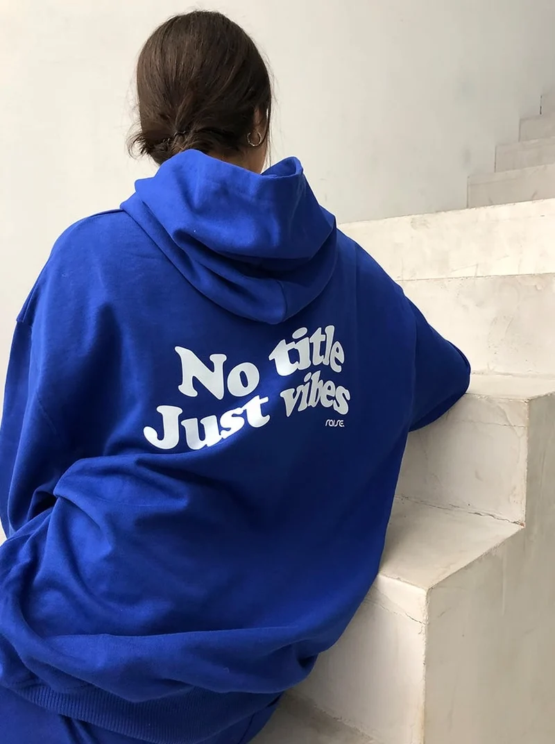 Vibes Hoodie Blue