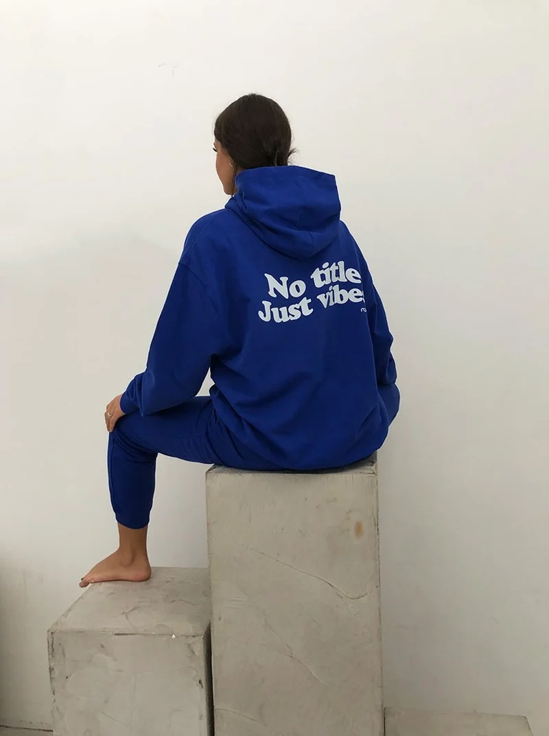 Vibes Hoodie Blue