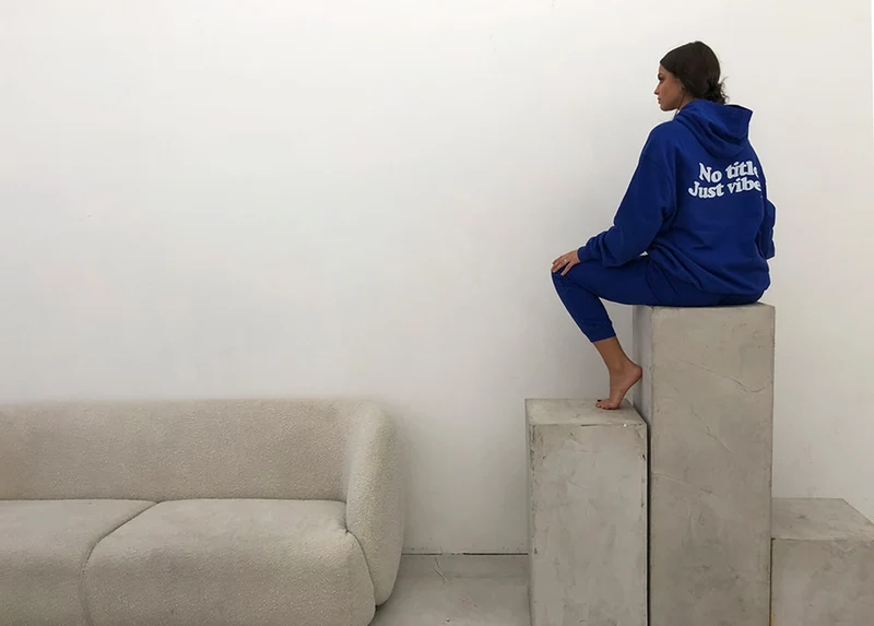 Vibes Hoodie Blue