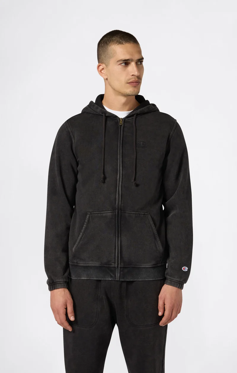 Men’s Washed Fleece Full Zip Hoodie Icons