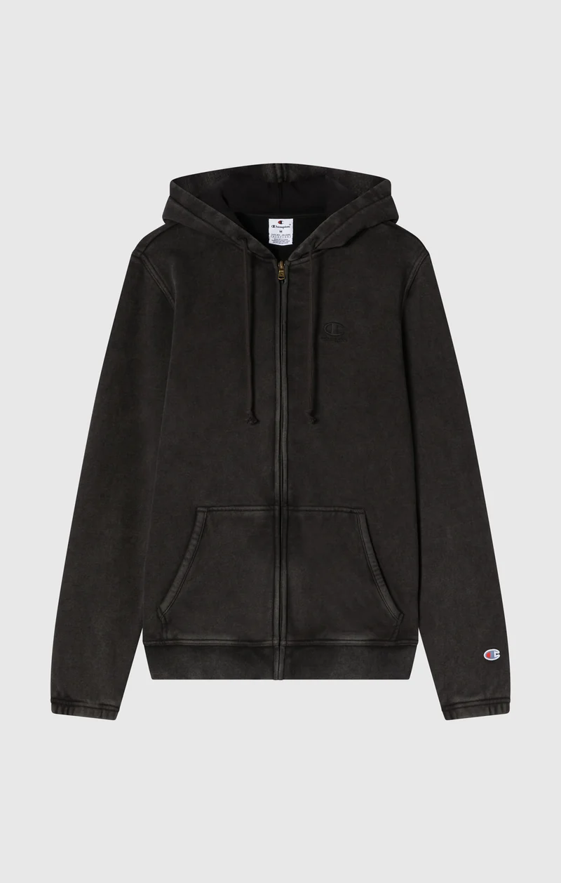 Men’s Washed Fleece Full Zip Hoodie Icons