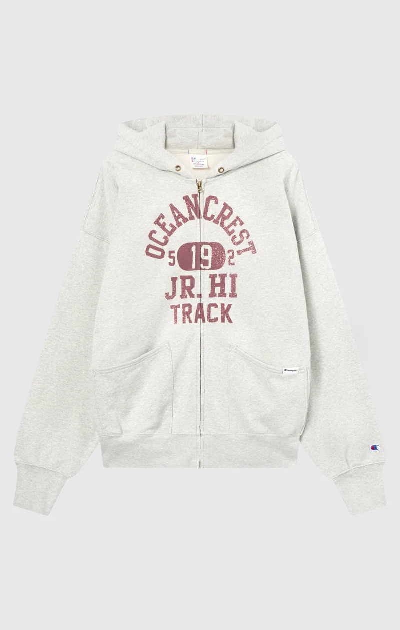 Men’s Washed Full Zip Hoodie Loose Fit Time Capsule