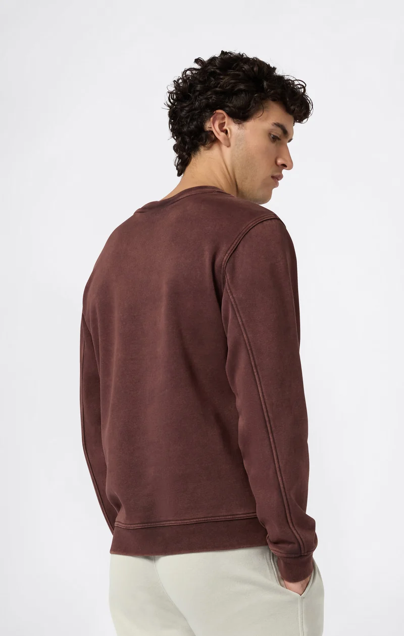 Men’s Washed Fleece Crewneck Sweatshirt Icons