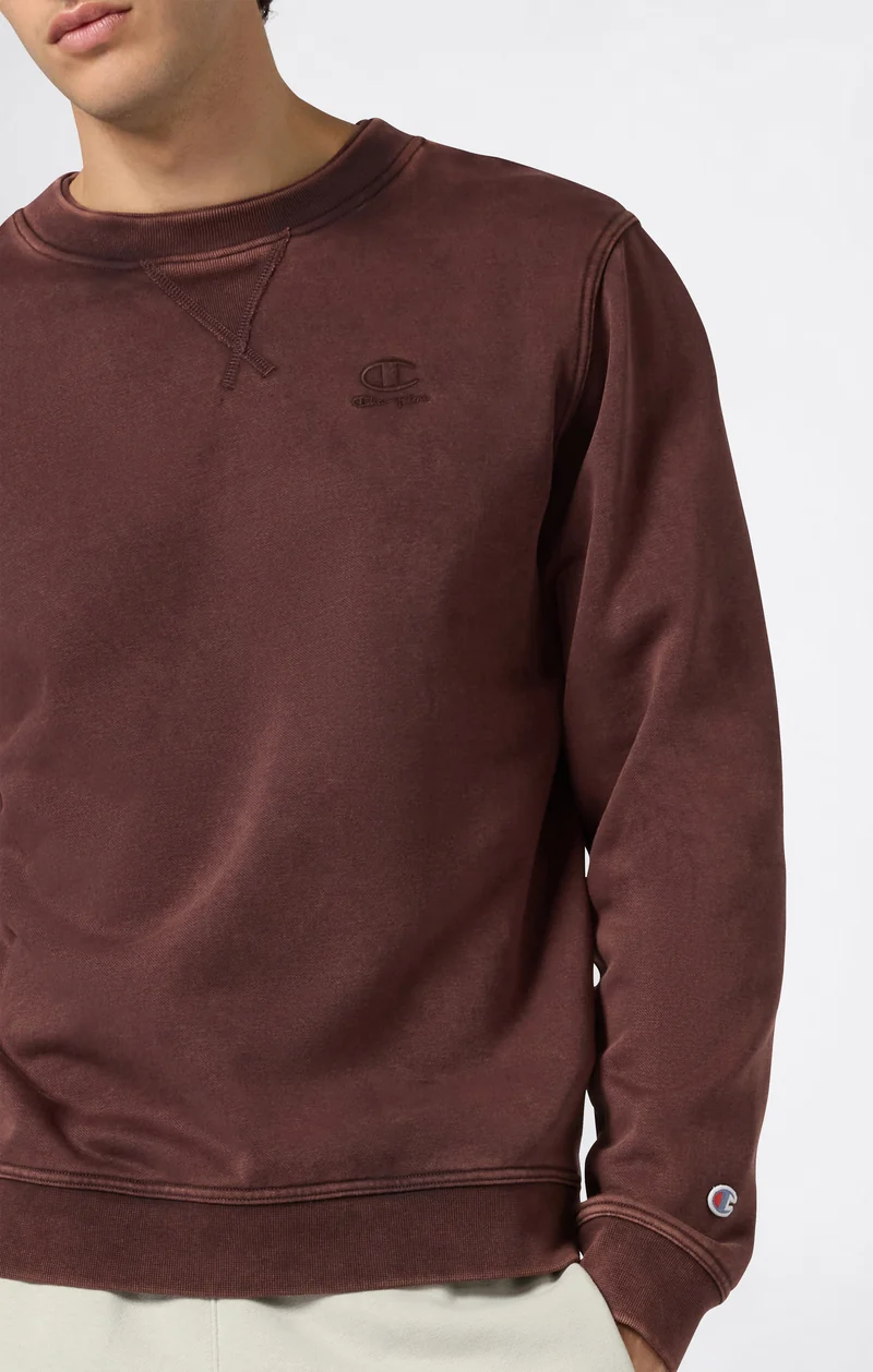 Men’s Washed Fleece Crewneck Sweatshirt Icons