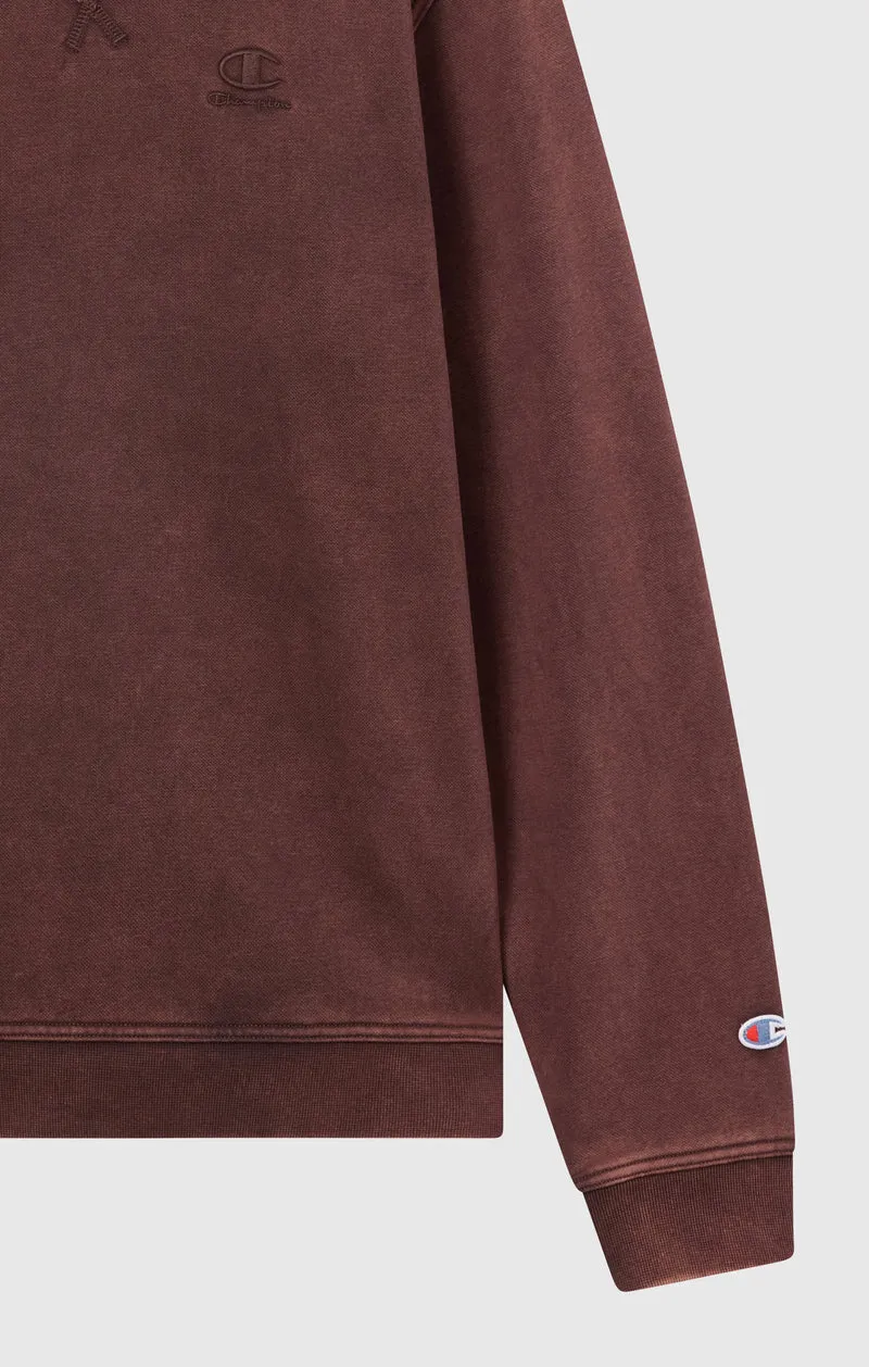 Men’s Washed Fleece Crewneck Sweatshirt Icons