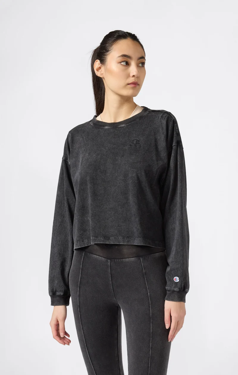 Women's Washed Long Sleeve T-Shirt Icons