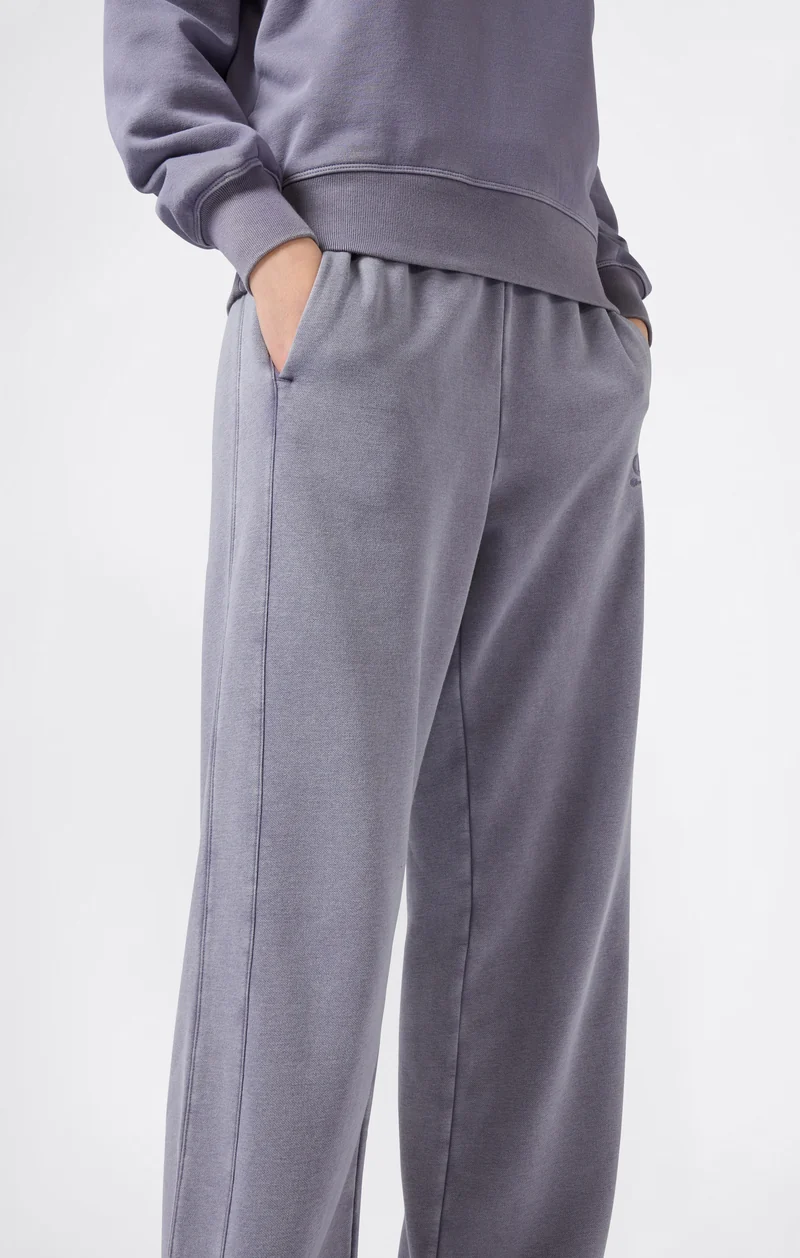 Women's Washed Wide Leg Fleece Pants Icons