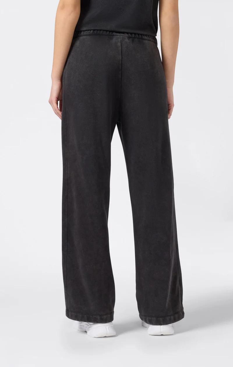 Women's Washed Wide Leg Fleece Pants Icons