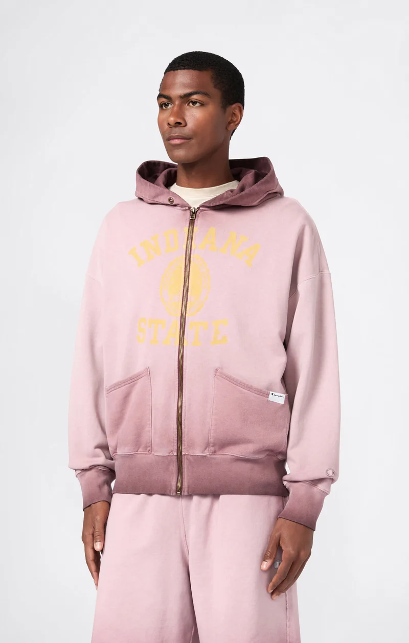 Men’s Washed Full Zip Hoodie Loose Fit Time Capsule