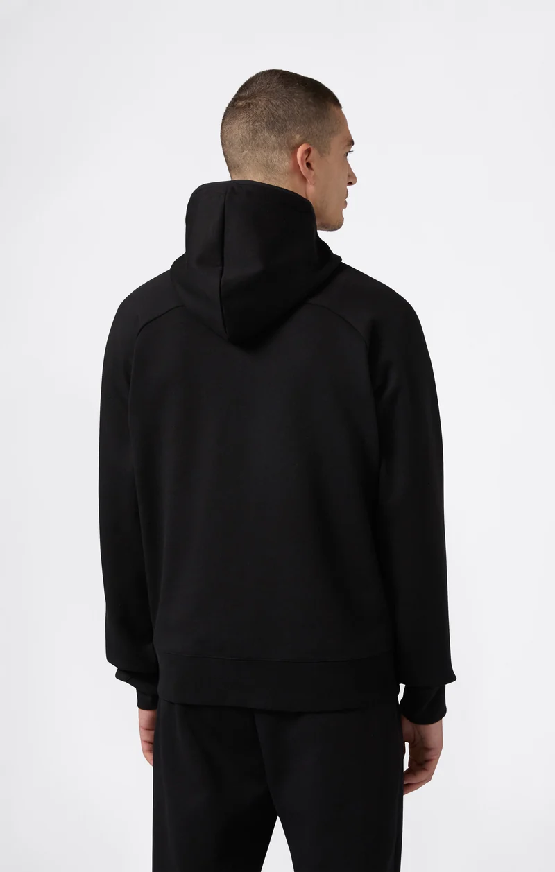 Men’s Stretch Poly-Cotton Full Zip Hooded Sweatshirt C-Tech