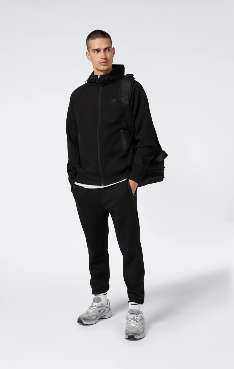 Men’s Stretch Poly-Cotton Full Zip Hooded Sweatshirt C-Tech