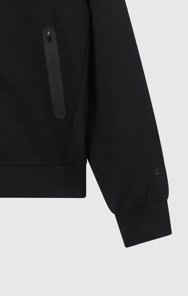 Men’s Stretch Poly-Cotton Full Zip Hooded Sweatshirt C-Tech