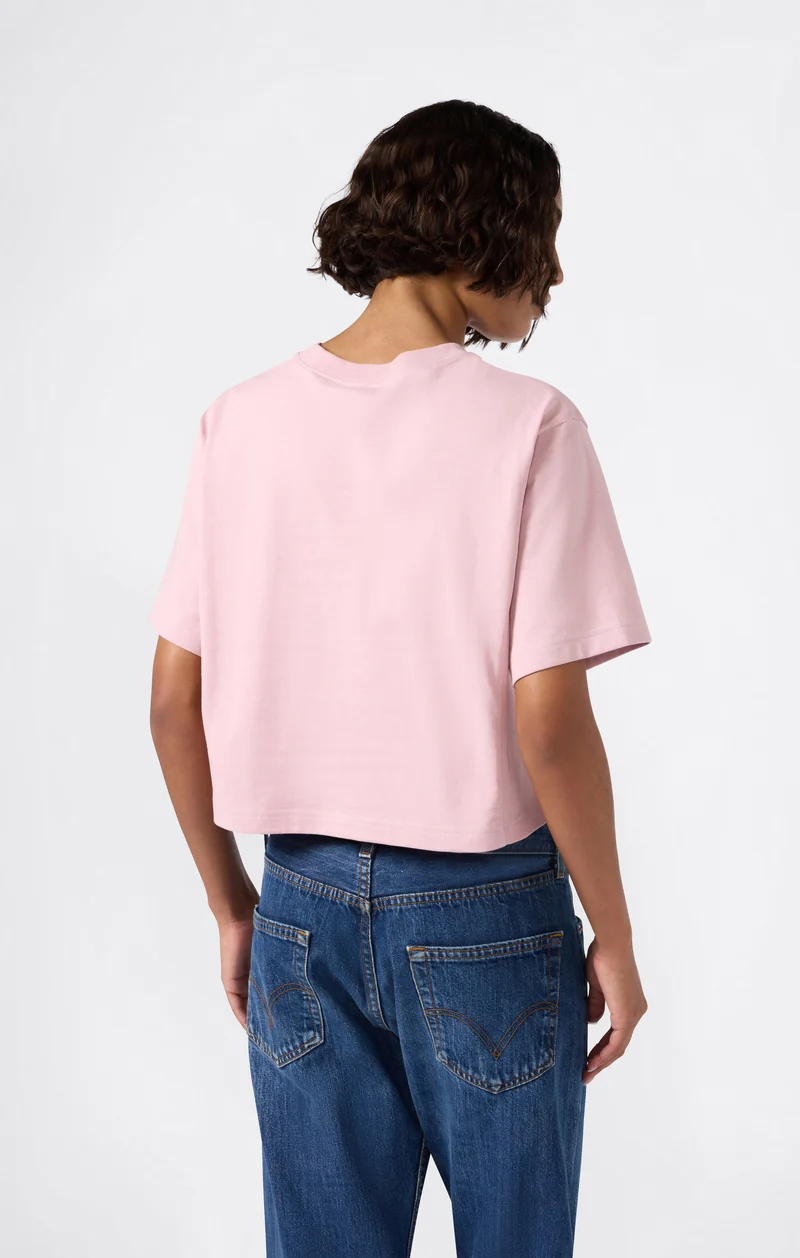 Cropped Women's T-Shirt in Heavy Cotton Jersey