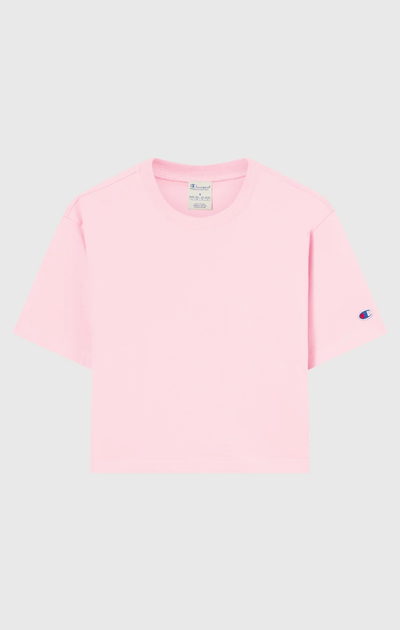 Cropped Women's T-Shirt in Heavy Cotton Jersey