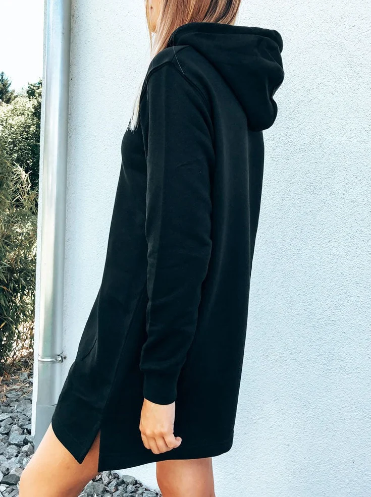 Black Hoodie Dress
