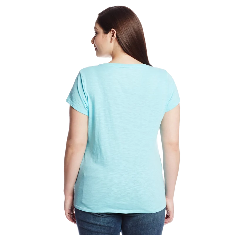 Levi's Juniors Plus Size Batwing Slub V Neck Tee